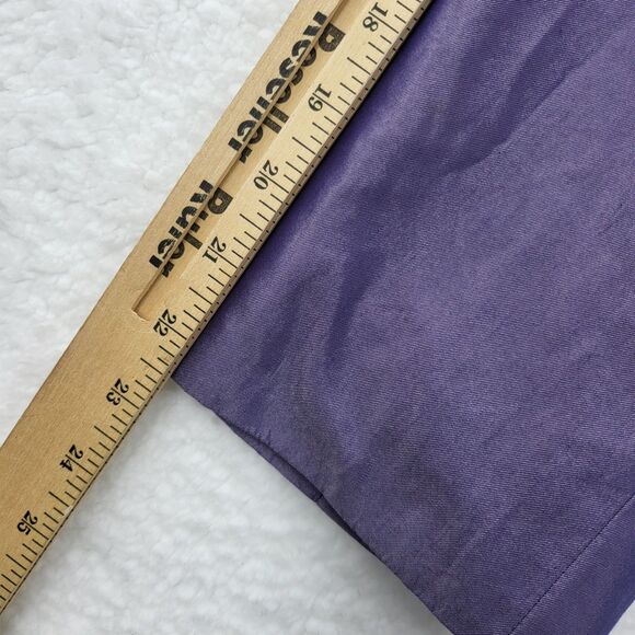 LAFAYETTE NY 148 womens 16 purple cotton silk blend pants set (flawed) - Picture 10 of 15